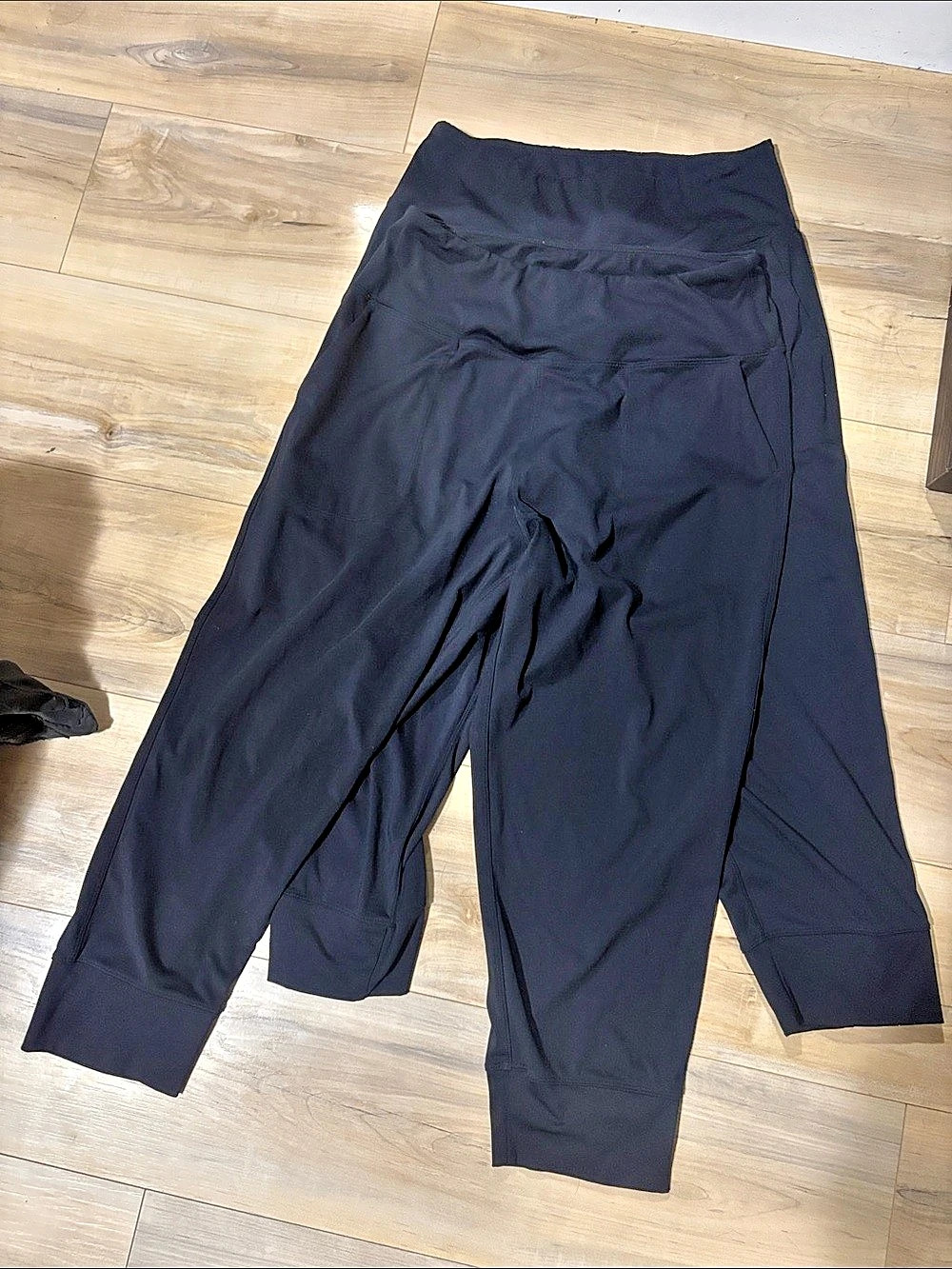 Pair of 2 Crop Track Pants Black